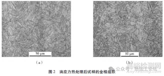 消应力热处理对锻钢组织与性能影响研究