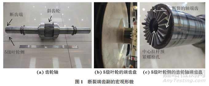 压缩机齿轮轴端齿盘断齿原因
